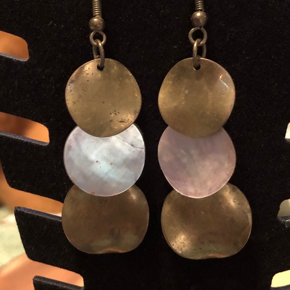 Purple & Gold Iridescent Earrings & Necklace Set - Picture 11 of 16